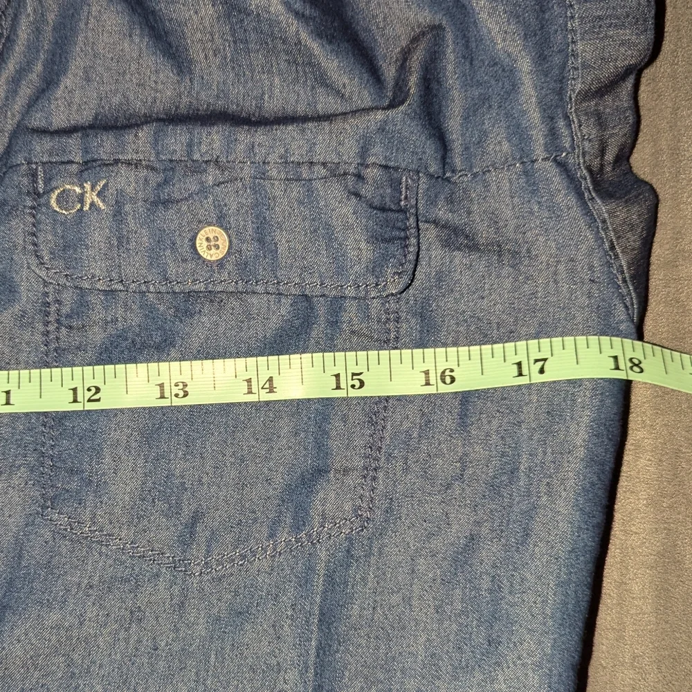 CALVIN KLEIN Jeans Kid's Button-Up Shirt Dress L 12/14